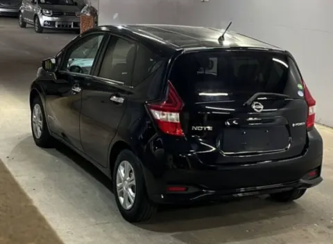 Nissan Note e-Power 2017 black hatchback, rear view, for sale near Musina