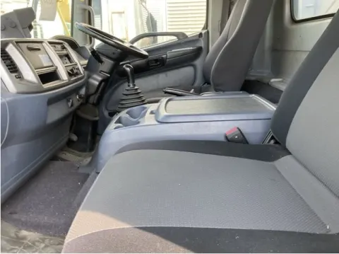 Green Hino Ranger Truck 2008, interior dashboard, at dealership in Musina near Beitbridge border.